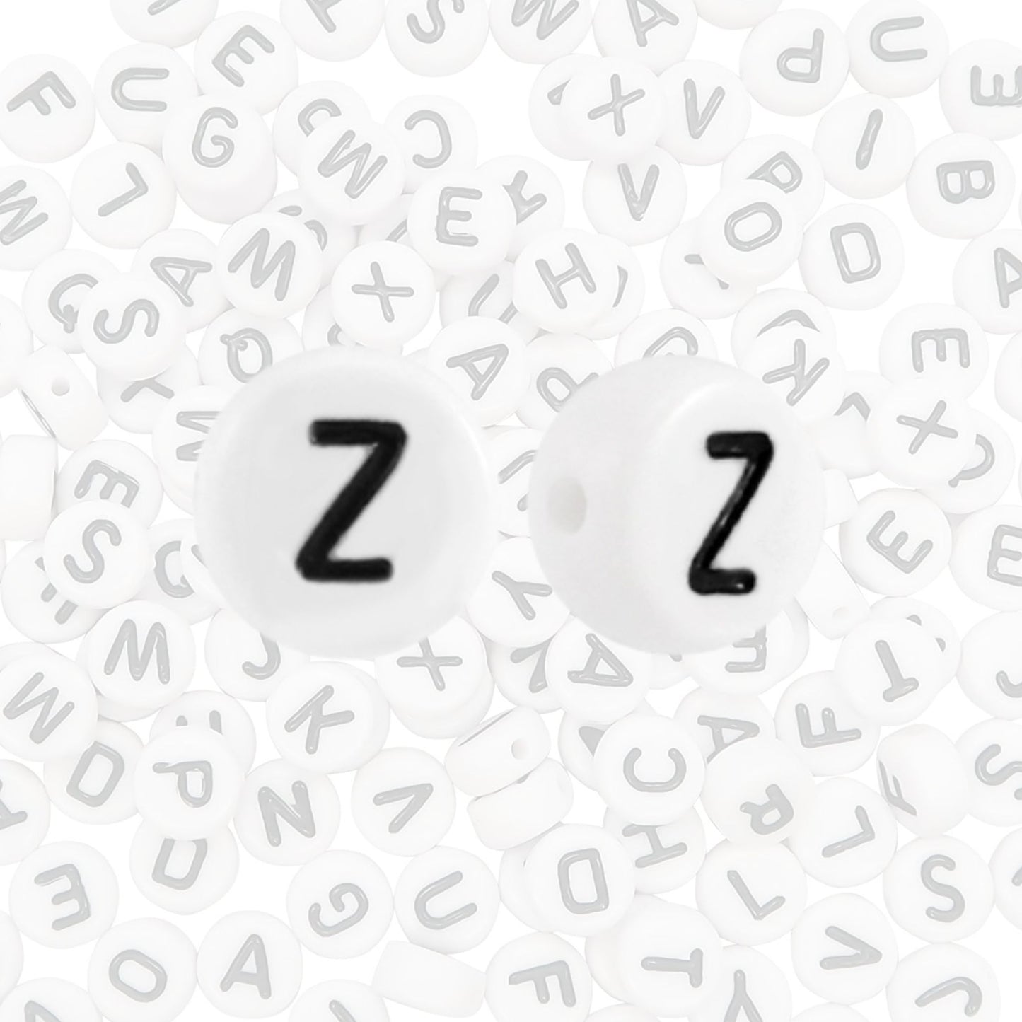 Sadingo Buchstabenperlen rund | 7 mm - 50 Stück